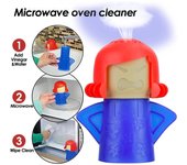Limpiador de microondas Angry Mama, limpiador a vapor para horno, limpia fácilmente los electrodomésticos de microondas para la cocina, herramientas de limpieza de refrigeradores M