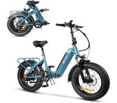 Bicicleta eléctrica DYU FF500, 500W, 14Ah 20" azul