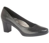 Zapato de corte liso de piel sintética para mujer/señora Boulevard (Tacón de 55 mm) 3 UK negro