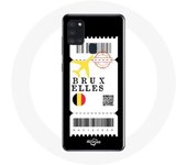 Coque Samsung Galaxy A21S Billet d'avion Bruxelles