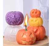 1 molde de silicona para velas de Halloween creativo, hecho a mano, para velas perfumadas, moldes para jabón, yeso, resina, manualidades, decoración de Halloween para el hogar