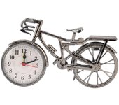 Reloj de bicicleta vintage realista, decorativo, compacto, de mesa, despertador para el hogar, dormitorio y oficina.