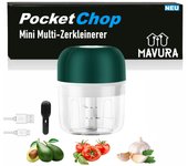 Mini picadora eléctrica POCKETCHOP, picadora multiusos a batería, picadora USB
