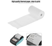Rollos de papel térmico para recibos, impresión de billetes de 57*25mm para impresora de recibos POS de caja registradora 5 pcs blanco