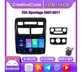 Radio de coche Android de 9 pulgadas para KIA Sportage 2007-2011 reproductor Multimedia altavoces DVD unidad principal Audio WIFI 1 + 16GB