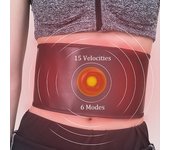 Estimulador eléctrico de cintura, cinturón masajeador de entrenamiento de músculos abdominales negro