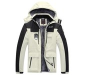Invierno más terciopelo engrosamiento pareja algodón -Chaqueta acolchada a prueba de viento chaqueta cálida de talla grande L