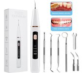 Raspador dental ultrasónico Limpiador de dientes vibratorio de alta frecuencia Eliminador de placa, sarro y manchas Blanqueador dental con LED