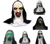 Disfraz de látex para Halloween, broma de terror A