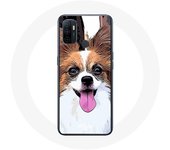 Coque Oppo A53 Épagneul nain continental papillon Chiot Blanc et marron