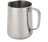 Jarra medidora de acero inoxidable para café, espumador de leche, jarra para espresso y café con leche(1000ml)