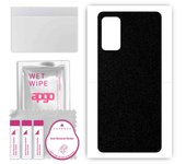 apgo Protective Skin Sticker for the back compatible with Samsung Galaxy M52, Wrap Film, Foil, Vinyl - Pattern Matte Black