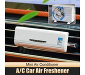 Ambientador portátil para coche, Mini Perfume Solar para coche, aire acondicionado, decoración, difusor de Aroma, Perfume, accesorios de Interior de coche blanco
