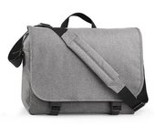 Bolsa de mensajero digital de dos tonos BagBase (compartimento para computadora portátil de hasta 15,6 pulgadas) (paquete de 2) One Size cool gris