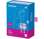 Set de copa menstrual Satisfyer 15 ml + 20 ml Lila