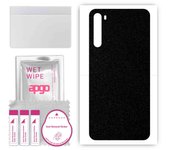apgo Protective Skin Sticker for the back compatible with Xiaomi Redmi Note 8, Wrap Film, Foil, Vinyl - Pattern Matte Black