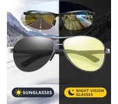 Gafas de sol polarizadas fotocromáticas para hombre, gafas camaleón para conducir, gafas de sol masculinas que cambian de Color, visión diurna y nocturna Non polarized