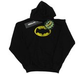 DC Comics Boys Batman TV Series Sudadera con capucha con logotipo desgastado 9-11 Years negro
