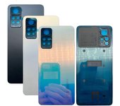 NUEVA cubierta trasera para Redmi Note 11 Pro 5G, cubierta trasera para batería, Panel de cristal trasero, puerta de carcasa con reemplazo de marco de cámara azul