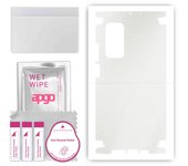 apgo Protective Skin Sticker for the back+sides compatible with Xiaomi Mi 10T Pro 5G, Full Wrap Film, Foil, Vinyl - Pattern Matte Transparent