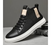 Zapatos de cuero genuino para hombre, zapatillas, botas para hombre, botines casuales de moda para hombre, zapatos de plataforma para hombre, zapatos de diseñador de lujo para hombre 37