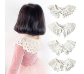 with Shoulder Straps Baby Children Fake Collar Neckwear  for Girls Shirt Skirts Sweater All Match Sunflower