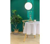 Nappe antitache unie blanche ronde 160 cm