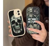 Yinuoda - Funda de piel rígida con diseño de calavera divertida para iPhone 13, 12, Mini, 11, 14 Pro Max, Xs, X, Xr, 7, 8 Plus, 6, 6s, Se iphone12