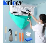Kit de limpieza de aire acondicionado, cubierta a prueba de fugas, juego completo de limpiador de aire acondicionado con herramientas de limpieza sin desmontaje de tubería de agua