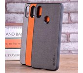 Funda para xiaomi mi 8 lite se coque Funda de cuero textil de lujo suave TPU duro PC funda de teléfono para xiaomi mi 8 lite se funda mi 8 negro
