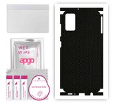 apgo Protective Skin Sticker for the back+sides compatible with Samsung Galaxy A41, Full Wrap Film, Foil, Vinyl - Pattern Matrix