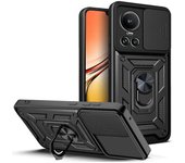 Funda protectora de cámara para OPPO Reno 10 Pro, Reno 8T, 8 Pro Plus, 7 Pro, 7Z, 6, 6Z, 5, Reno 4 Lite, Find X5 Lite, X3, Armor Hybrid Ring Cover For Find X3 Lite oro