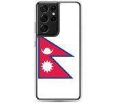 Coque Téléphone Drapeau du Nepal Samsung Galaxy S22 Ultra