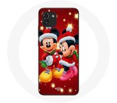Coque maniacase pour Samsung Galaxy A03 Mickey Mouse et Minnie Mouse le jour de Noël
