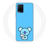 Coque pour Vivo Y21s 2021 / Y21 2021 Bangtan BTS BT21 Koya RM Fond Bleu