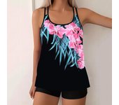 Conjunto de bikini sexy para mujer, traje de baño de dos piezas, trajes de baño, mono, ropa de playa, conjuntos de natación de talla grande 8XL azul marino
