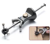 Trazador de doble propósito de arco lineal para carpintería, herramienta de dibujo de línea paralela, madera multifuncional DIY