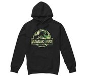 Jurassic Park Mens Camo Hoodie XL negro