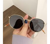 Gafas de sol redondas con montura metálica para mujer, con protección UV400, ideales para conducir, pescar y andar en bicicleta.