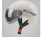 Casco de seguridad para coche eléctrico con certificación 3C para todas las estaciones: medio casco para hombre, mujer y niño, diseño de dibujos animados. One Size