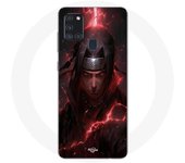 Coque - Maniacase - Galaxy A21s - Itachi Uchiwa Anime 3D - Souple - Noir
