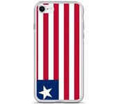 Coque iPhone - Drapeau Liberia - iPhone SE 2020 - Souple - Multicolore - Diseño único