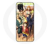 Coque pour Samsung Galaxy A22 5G One Piece Luffy Affiche Equipages Manga Anime