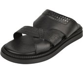 Zapatillas de hombre Pandew 19540 40 Piel negra 40 negro