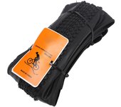 Neumático exterior de bicicleta de montaña de 26 x 1,95 pulgadas, superficie estampada de goma, neumático de repuesto plegable para bicicleta