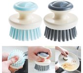Cepillo multiusos para platos con mango, cepillos de cocina para fregar platos con cerdas rígidas para fregaderos, ollas y sartenes. azul