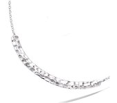 Les Trésors De Lily [Q1077] - Collier Argent 'Cléopatra' argenté (rhodié) - 48x12 mm plata