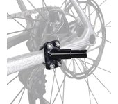 Enganche de Remolque para Bicicleta Acoplador de Bicicleta Adaptador de Fijación Aleación de Alta Resistencia Conector de Repuesto para Remolque de Bicicleta Gancho Accesorios para Bicicleta negro