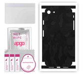 apgo Protective Skin Sticker for the back+sides compatible with Apple iPhone 8, Full Wrap Film, Foil, Vinyl - Pattern Black Camo