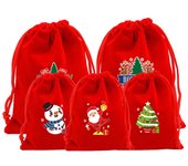 Navidad muñeco de nieve alce Papá Noel árbol de Navidad para galletas de caramelo embalaje de embalaje rojo 9x12cm